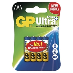baterie alk. GP Ultra Plus LR03 (AAA), blistr 4ks