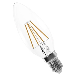 žárovka LED Filament svíčka 3,4W, E14, 470lm, 4000K (neutr.bílá)