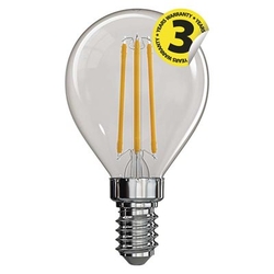 žárovka LED Filament Mini Globe 3,4W, E14, 470lm, 4000K (neutr.bílá)