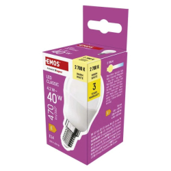 žárovka LED Classic Mini Globe 4,2W (40W), E14, 470lm, 2700K (teplá bílá)