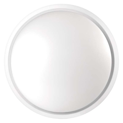 LED svítidlo kruhové, přisazené, 14W teplá bílá - bílá / černá