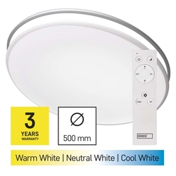 LED svítidlo ALVI kruh 500mm, přis.bílé, 36W, stmív. 140-2880lm, 2700-6500K, IP20