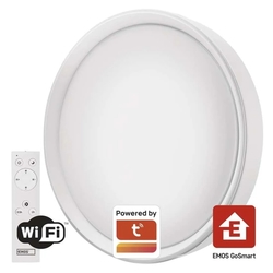 LED sv. ILVI WiFi  kruh 400mm, přis.bílé, 30W, stmív. 180-1800lm, 2700-6500K, IP20 GoSmart