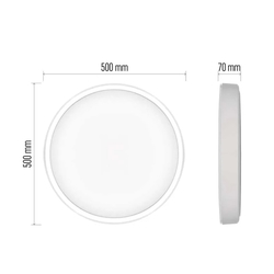 LED sv. ILVI WiFi  kruh 500mm, přis.bílé, 45W, stmív. 270-2700lm, 2700-6500K, IP20 GoSmart