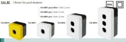 NG22-XAL-BE02  krabice IP65  2x22mm, šedá