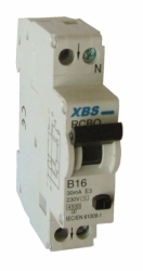 chránič + jistič RCBO  B 16A  2pol. 1mod. 30mA - 4,5kA - OMU system