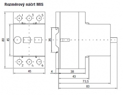 spínač motoru MIS-10  (6,3-10A)