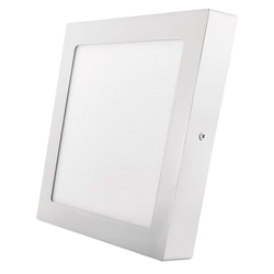 LED panel čtverec 225x225, přis.bílý, 18W, 1500lm, 4000K (neutr.bílá), IP20