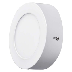 LED panel kruh 120, přis.bílý, 6W, 450lm, 4000K (neutr.bílá), IP20