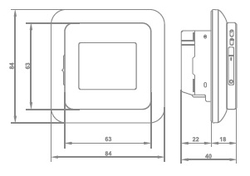 termostat Treo H wifi digitální, týdenní, vč. podl.čidla (MWD5 WiFi)