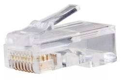 konektor RJ45 pro kabel  UTP Cat.5e (drát), bílý