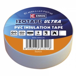 páska izolační PVC 15mm/10m - bílá
