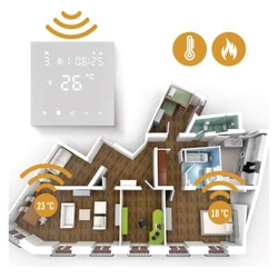 termostat digitální, týdenní, vč. podl.čidla P56201UF WiFi, GoSmart