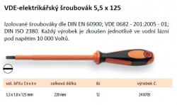 šroubovák plochý IBACH 5,5x125mm