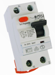 chránič OMR10 A 25A/2/30mA  10kA - typ "A" - OMU system