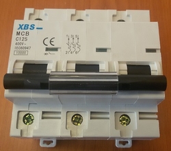 jistič XBS  C 125/3 - 10kA