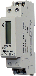 elektroměr 1f, 1saz. digitální DIN - DDS-1Y L, přímé měření 5-50A (1mod.)