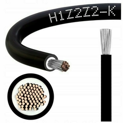 kabel pro FVE Solar H1Z2Z2-K  1x6  1kV  černý - buben 500m (překližka)