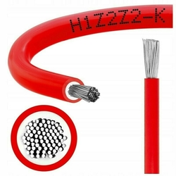 kabel pro FVE Solar H1Z2Z2-K  1x6  1kV  červený - balení 500m