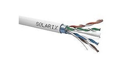 kabel datový FTP 4x2x0,5 - Cat.6 PVC / drát Cu, stíněný, bal.buben 500m - SOLARIX