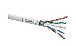 kabel datový UTP 4x2x0,5 - Cat.6 PVC / drát Cu, bal.305m - SOLARIX