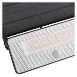 LED solární reflektor SOLO s poh.čidlem 1600lm 4000K (neutr.bílá) IP54 černá