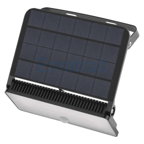 LED solární reflektor SOLO s poh.čidlem 1600lm 4000K (neutr.bílá) IP54 černá