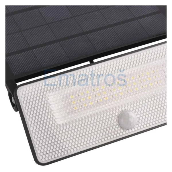 LED solární reflektor SOLO s poh.čidlem 1600lm 4000K (neutr.bílá) IP54 černá