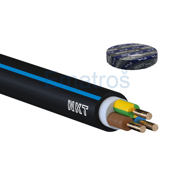 kabel CYKY-J 3x1,5 - kruhy 50m