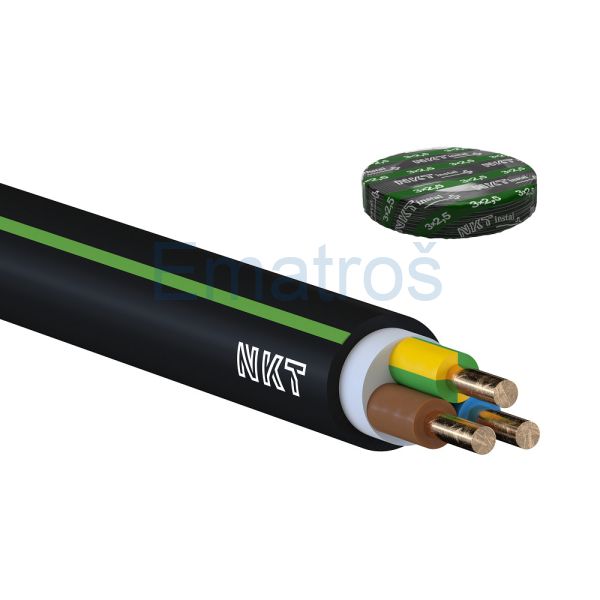 kabel CYKY-J 3x2,5 - kruhy 50m